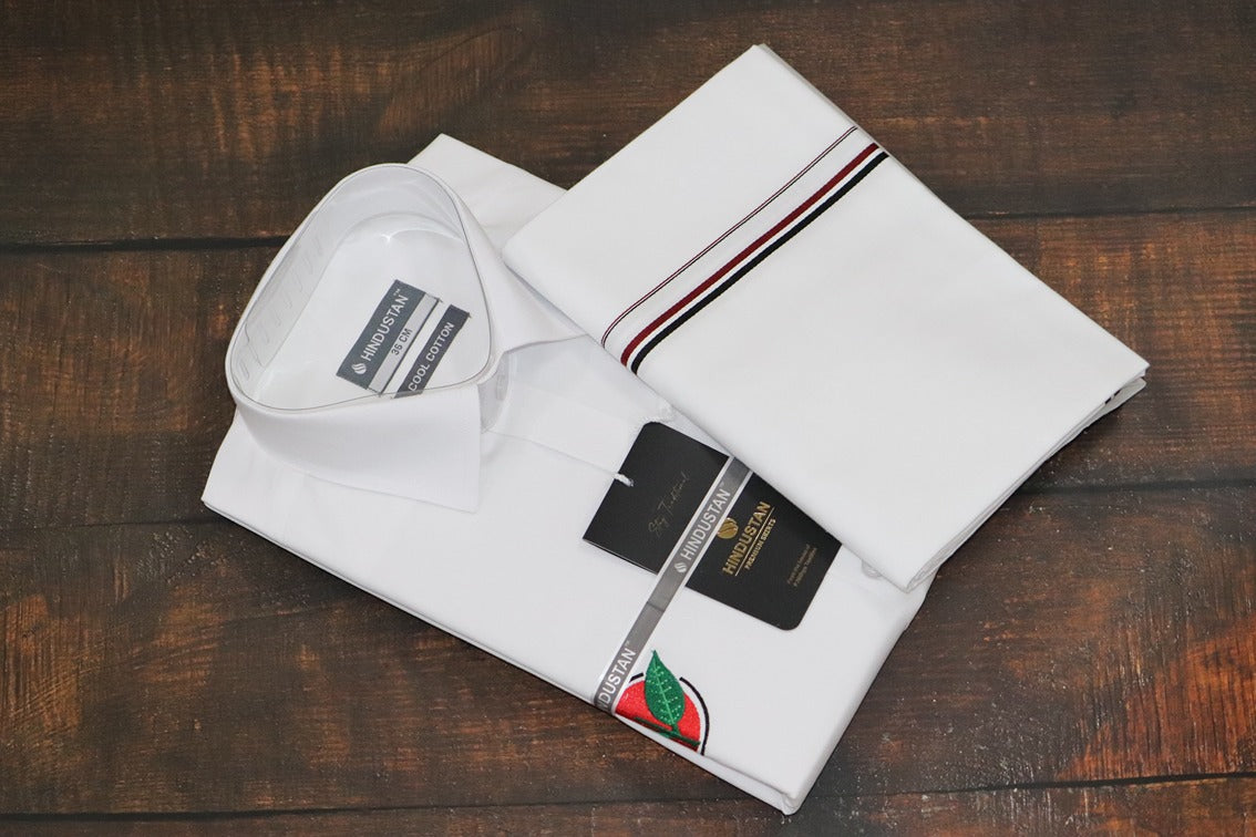 ADMK Logo Shirt+Dhoti Combo Set