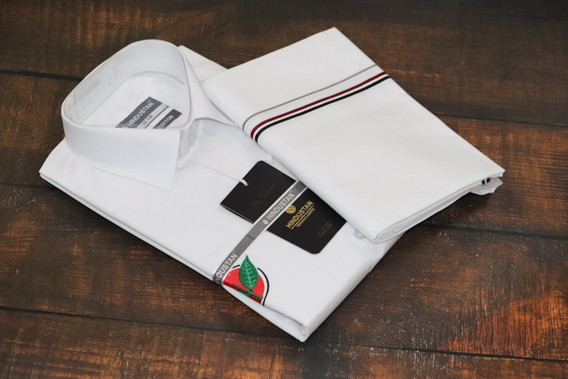 ADMK Logo Shirt+Dhoti Combo Set