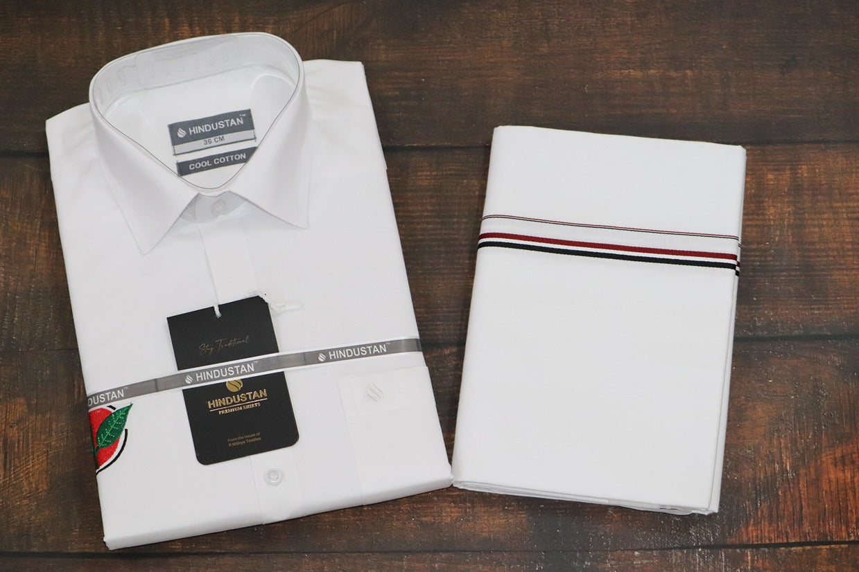 ADMK Logo Shirt+Dhoti Combo Set