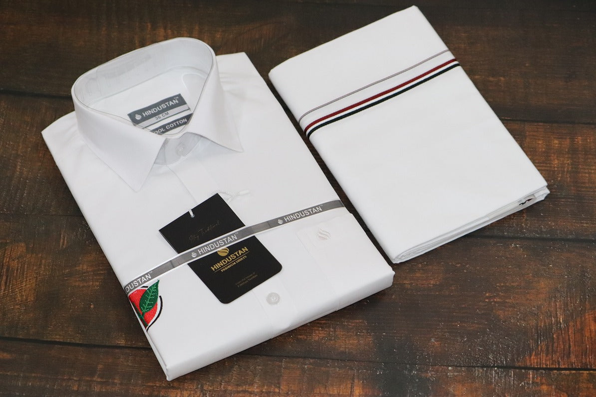 ADMK Logo Shirt+Dhoti Combo Set