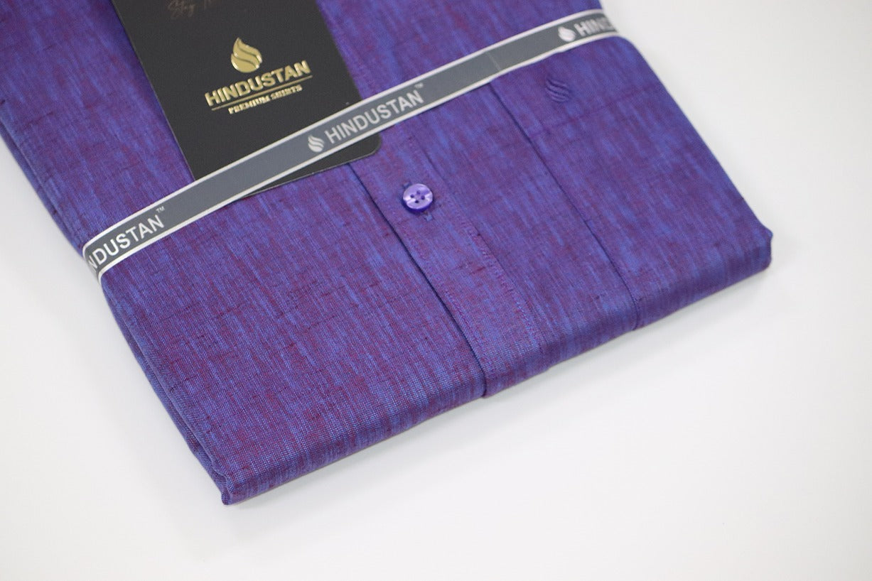 Matching Shirt & Dhoti Combo Set (Indigo Violet - S3)