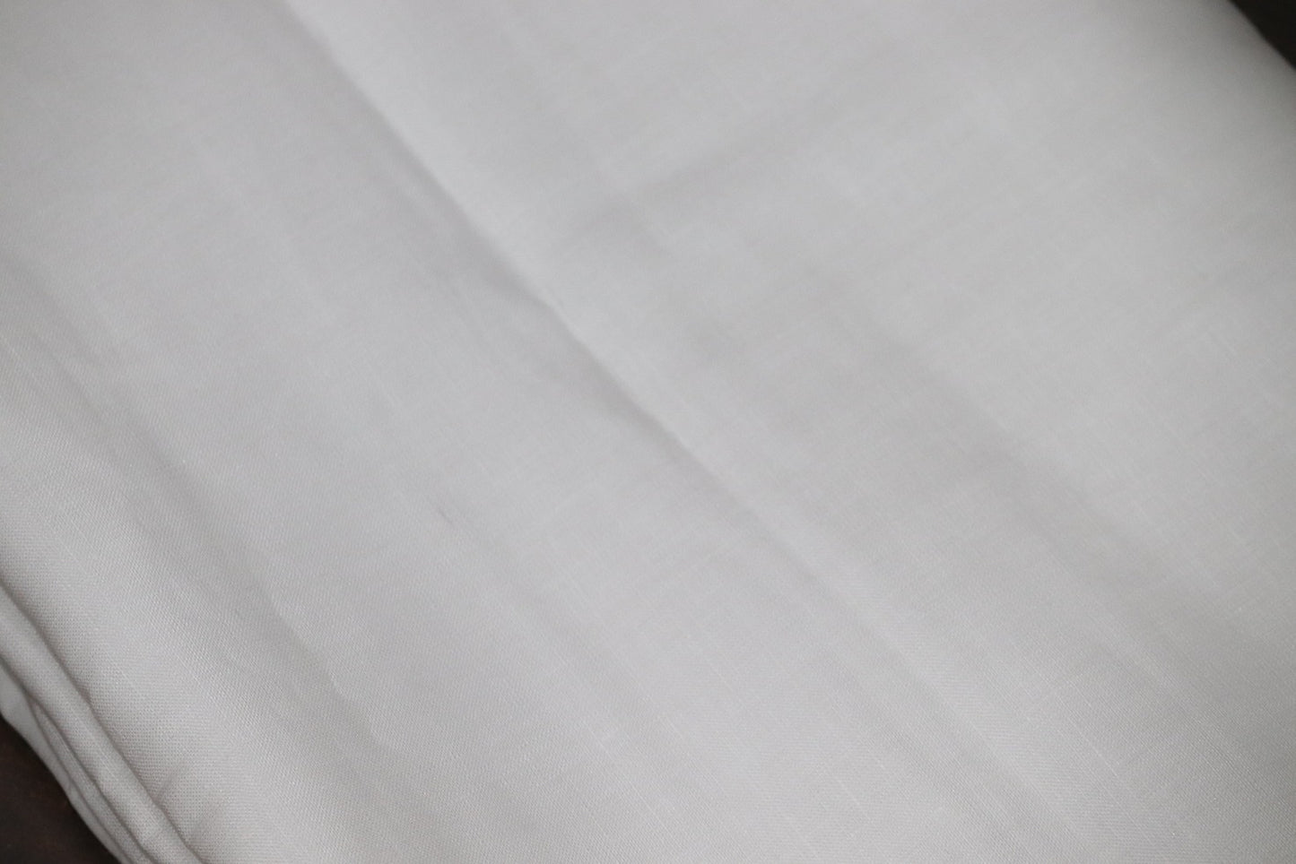 Luxury Europhian White Pure Linen Fabrics - 1.60mtr