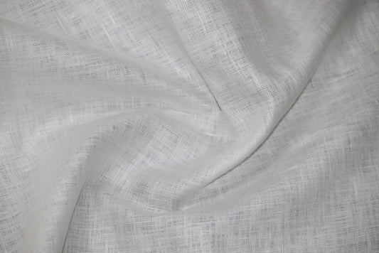 Boss White Pure Linen Shirt Fabrics - 1.60mtr