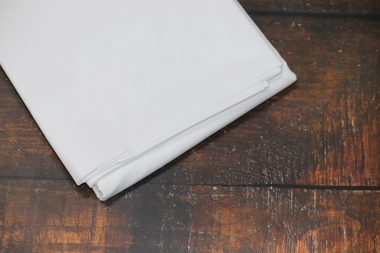 Basic White Cotton Shirt Fabrics - 2.00mtr