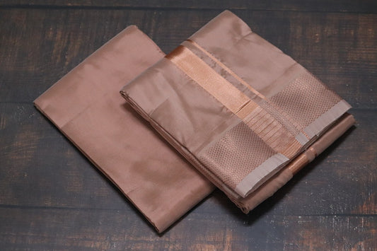 Artsilk  100k Copper Combo Set(Shirt Fabric+Dhoti)