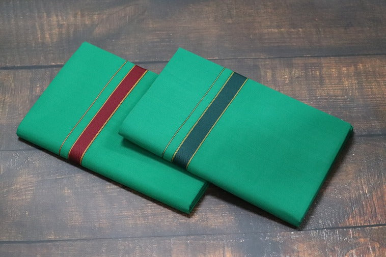 Thalapathy Green Dhoti - 2mtr