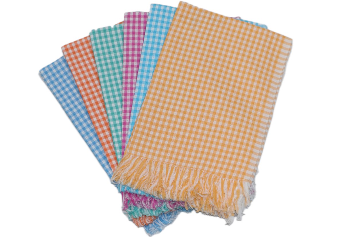 Checked Colour Napkin (Hand Towel) - 5 Piece Combo