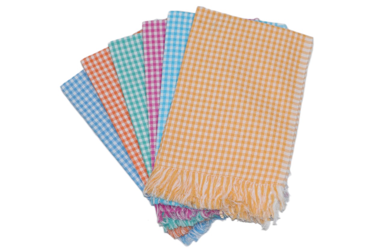 Checked Colour Napkin (Hand Towel) - 5 Piece Combo