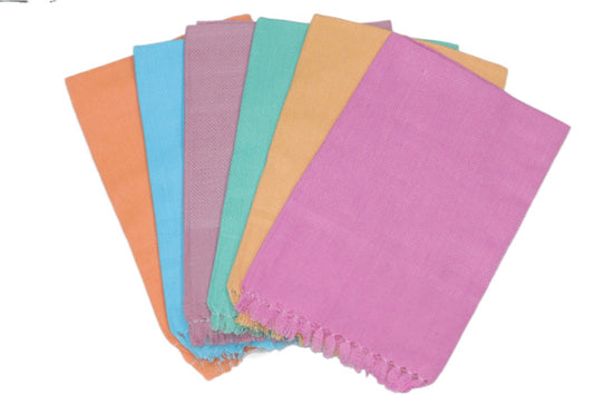 Plain Colour Napkin (Hand Towel) - 5 Piece Combo