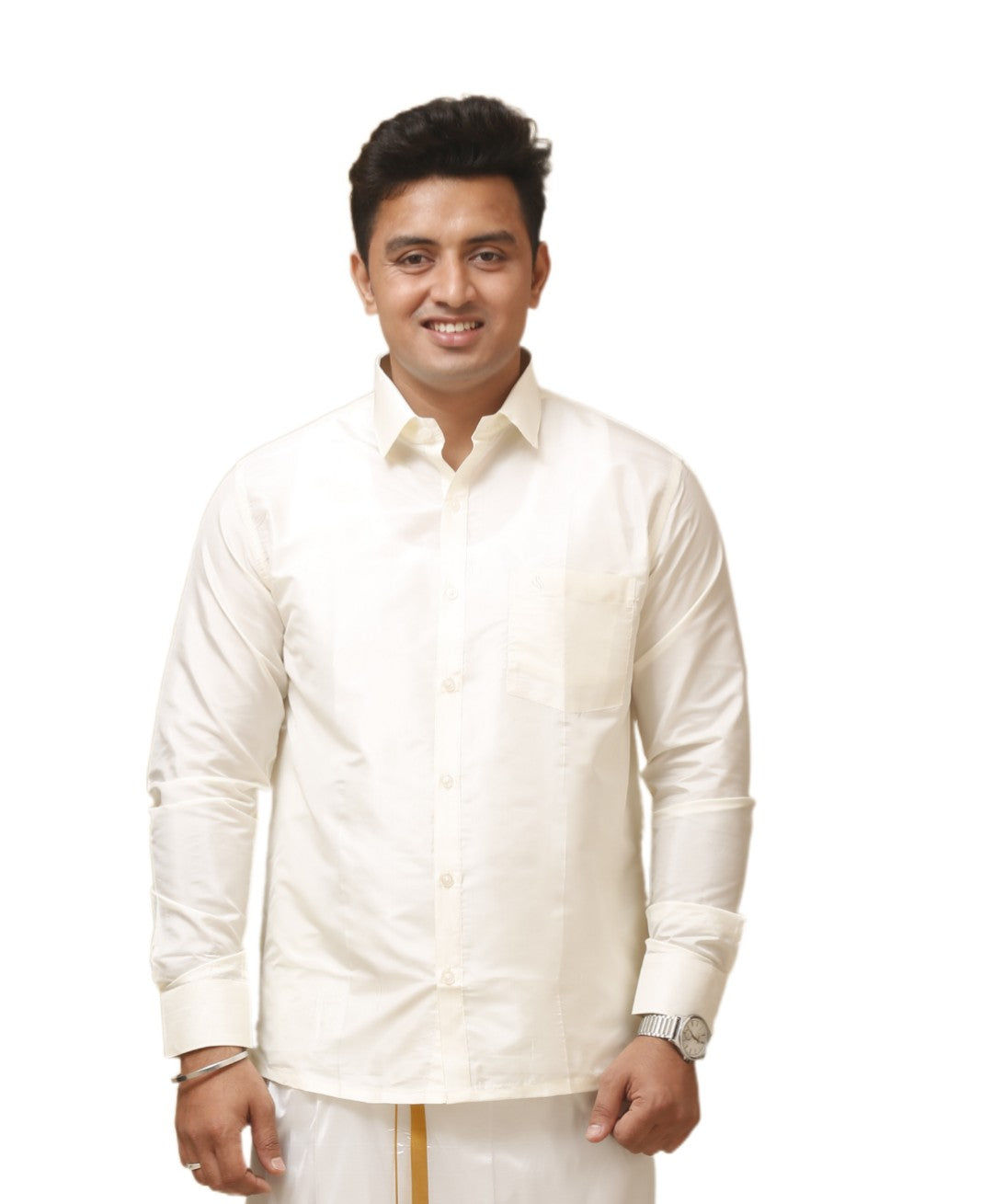 Artsilk Cream Shirt - Full Sleeve