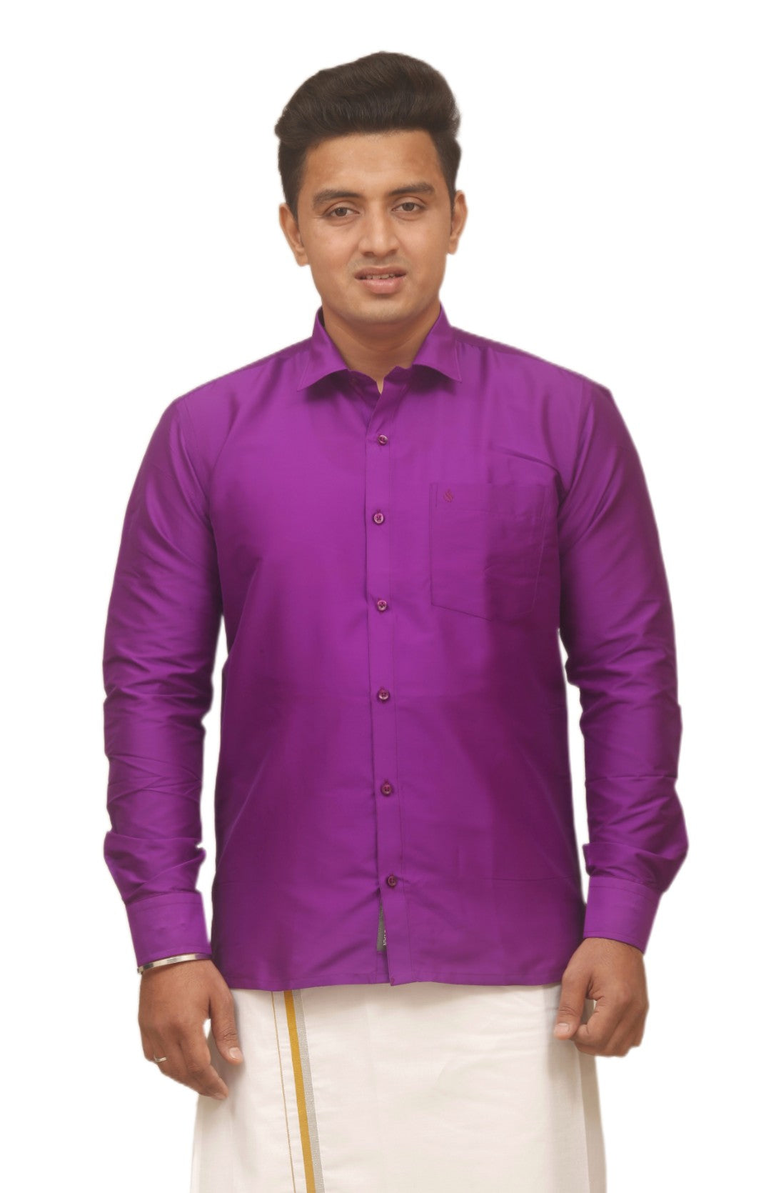 Silky Colour Shirt - Warm Violet