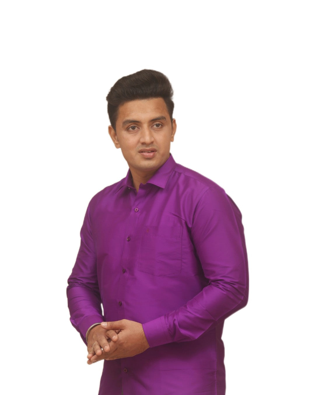 Silky Colour Shirt - Warm Violet